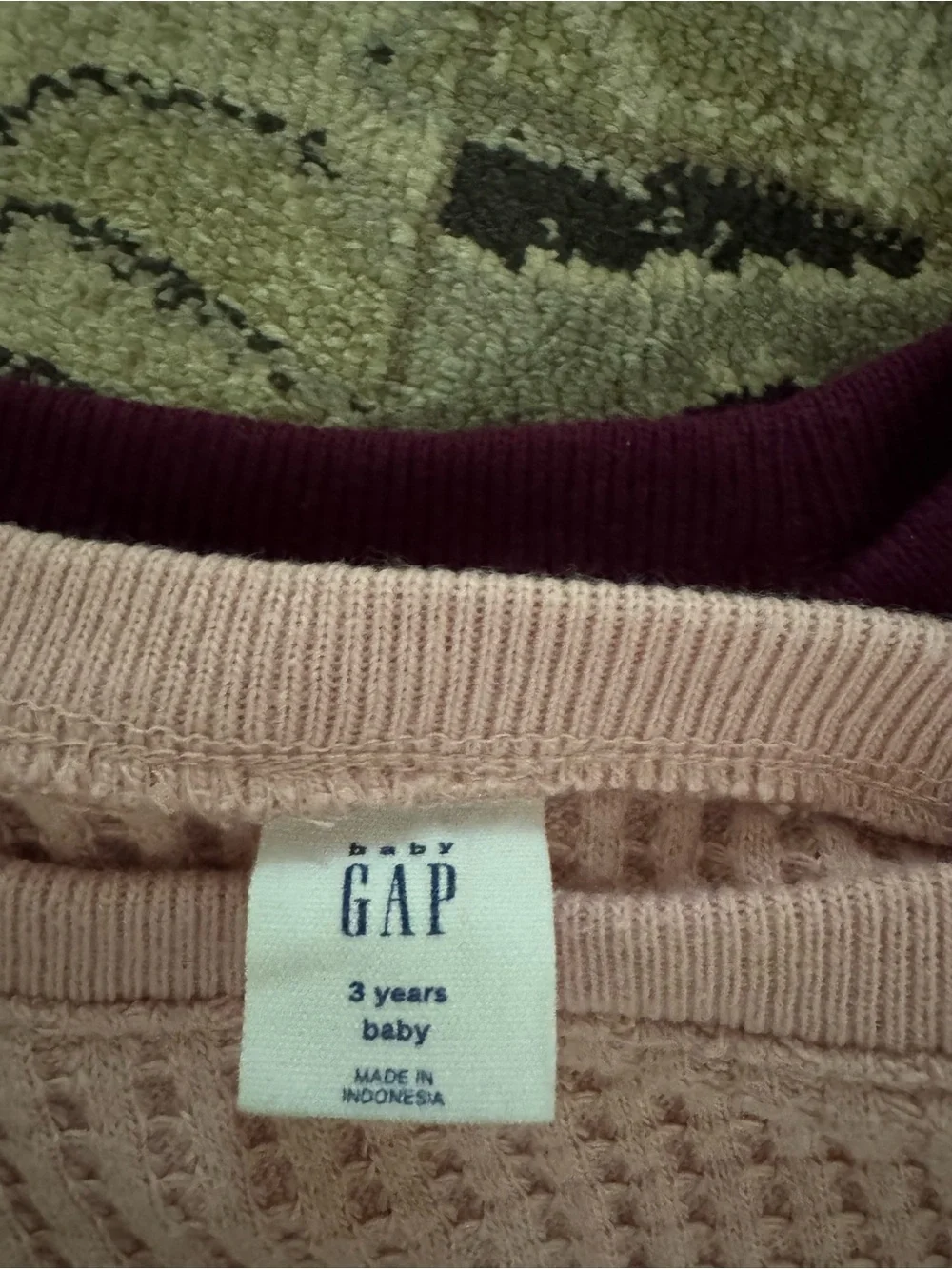 GAP Toddler Ribbed Crewneck Sweaters - Light Pink, Dusty Rose & Plum
